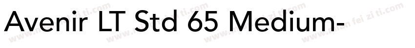 Avenir LT Std 65 Medium字体转换